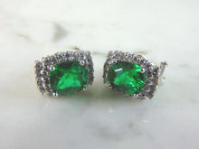 Load image into Gallery viewer, Pr of Womens 14K White Gold Stick Earrings 8.8g E984
