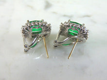 Load image into Gallery viewer, Pr of Womens 14K White Gold Stick Earrings 8.8g E984
