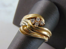 Load image into Gallery viewer, Unique Womens Vintage Estate 14k Gold Diamond Ring 9.6g E2032