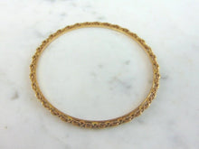 Load image into Gallery viewer, Pr Womens Vintage Estate 17K Yellow Gold Bangle Bracelets 17.0g E4167
