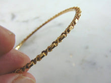 Load image into Gallery viewer, Pr Womens Vintage Estate 17K Yellow Gold Bangle Bracelets 17.0g E4167