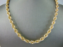 Load image into Gallery viewer, Heavy Vintage Estate 14K Yellow Gold  Rope Necklace 67.1g E2000