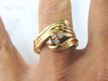 Load image into Gallery viewer, Unique Womens Vintage Estate 14k Gold Diamond Ring 9.6g E2032