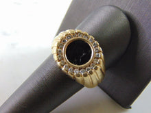 Load image into Gallery viewer, Mens Vintage Estate 14K Yellow Gold Diamond Onyx Ring 13.0g #E3091