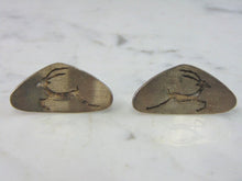 Load image into Gallery viewer, Mens Vintage Estate Sterling Silver Deer Cufflinks 16.1g E5020