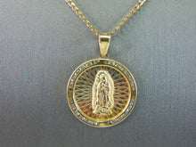 Load image into Gallery viewer, Vintage Estate 14K Mixed Gold Necklace W/ Religious Pendant 7.3g #E4246