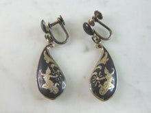 Load image into Gallery viewer, Pair of Vintage Estate .925 Sterling Silver Siam Screw Back Earrings 8.9g E2164