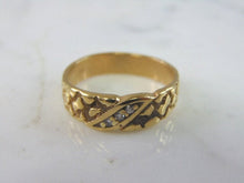 Load image into Gallery viewer, Mens Vintage Estate 14K Yellow Gold Diamond Ring 4.7g E2088