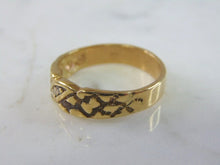 Load image into Gallery viewer, Mens Vintage Estate 14K Yellow Gold Diamond Ring 4.7g E2088