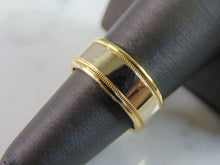 Load image into Gallery viewer, Mens 14K Yellow & White Gold Wedding Band Ring 8.2g  E1700