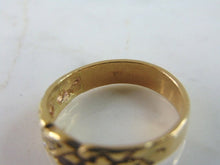 Load image into Gallery viewer, Mens Vintage Estate 14K Yellow Gold Diamond Ring 4.7g E2088