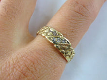 Load image into Gallery viewer, Mens Vintage Estate 14K Yellow Gold Diamond Ring 4.7g E2088