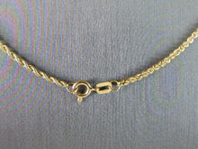 Load image into Gallery viewer, Vintage Estate 14K Gold Rope Necklace W/ Hindu Elephant Pendant 8.8g #E5009