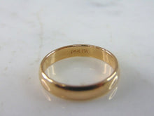 Load image into Gallery viewer, Mens Vintage Estate 14K Yellow Gold Band Wedding Ring 3.4g E2360