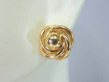 Load image into Gallery viewer, Pr Womens 14K Yellow Gold Infinity Knot Stud Earrings 4.2g E5219