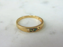 Load image into Gallery viewer, Unusual Womens Vintage Estate 14K Gold Multi Stone Ring 1.6g #E2123