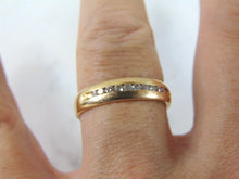 Load image into Gallery viewer, Mens Vintage Estate 14k Yellow Gold Diamond Ring 4.4g  #E756