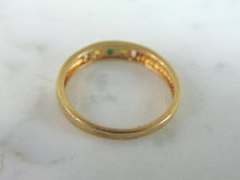 Load image into Gallery viewer, Unusual Womens Vintage Estate 14K Gold Multi Stone Ring 1.6g #E2123