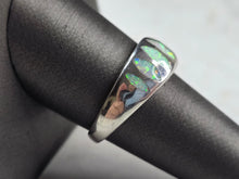 Load image into Gallery viewer, Womens Sterling Silver Modernist Opal Band Ring 5.3g E1062