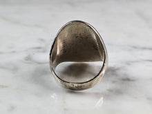 Load image into Gallery viewer, Mens Vintage Estate Sterling Silver Mosaic Turquoise Ring 12.7g E1101