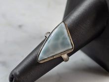 Load image into Gallery viewer, Womens Vintage Estate Sterling Silver Modernist Larimar Ring 6.2g E1108