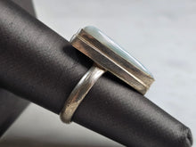 Load image into Gallery viewer, Womens Vintage Estate Sterling Silver Modernist Larimar Ring 6.2g E1108