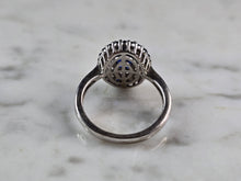 Load image into Gallery viewer, Womens Vintage Estate Sterling Silver Sapphire CZ Ring 3.5g #E1113