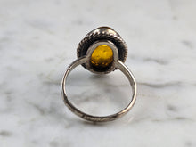 Load image into Gallery viewer, Womens Vintage Estate Sterling Silver Modernist Citrine Ring 3.8g #E1119