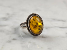 Load image into Gallery viewer, Womens Vintage Estate Sterling Silver Modernist Citrine Ring 3.8g #E1119