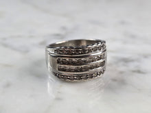Load image into Gallery viewer, Womens Vintage Estate Sterling Silver CZ Ring 8.2g E1123
