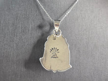 Load image into Gallery viewer, Womens Vintage Estate Sterling Silver Turquoise Pendant Necklace 22.2g E1137