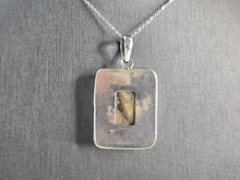 Load image into Gallery viewer, Womens Vintage Estate Sterling Silver Jasper Pendant Necklace 17.7g E1146