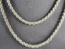 Load image into Gallery viewer, Womens Vintage Estate Sterling Silver 36" Italian Rope Necklace 40.5g E1161