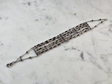 Load image into Gallery viewer, Womens Vintage Estate Sterling Silver Modernist Bracelet 16.4g E1162
