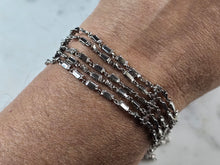 Load image into Gallery viewer, Womens Vintage Estate Sterling Silver Modernist Bracelet 16.4g E1162