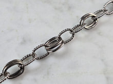Load image into Gallery viewer, Womens Vintage Estate Sterling Silver Chain Link Bracelet 11.1g E1163