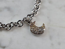 Load image into Gallery viewer, Womens Vintage Estate Sterling Silver Chain Link Charm Bracelet 13.2g E1167