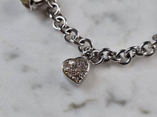 Load image into Gallery viewer, Womens Vintage Estate Sterling Silver Chain Link Charm Bracelet 13.2g E1167