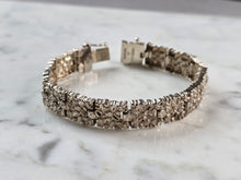 Load image into Gallery viewer, Mens Vintage Estate Sterling Silver Kabana Nugget Bracelet 27.4g E1169