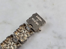 Load image into Gallery viewer, Mens Vintage Estate Sterling Silver Kabana Nugget Bracelet 27.4g E1169