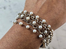 Load image into Gallery viewer, Womens Vintage Estate Sterling Silver Designer Safia Day Bracelet 43.2g E1174