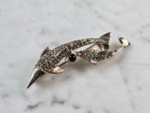 Load image into Gallery viewer, Womens Vintage Estate Sterling Silver Dolphin Brooch 7.8g E1177