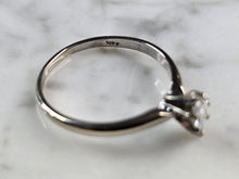 Load image into Gallery viewer, Womens Vintage Estate  14K White Gold Marquise Diamond Ring, 2.2g E1188