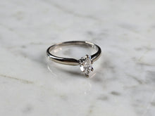 Load image into Gallery viewer, Womens Vintage Estate  14K White Gold Marquise Diamond Ring, 2.2g E1188