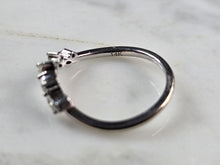Load image into Gallery viewer, Womens Vintage Estate 14k White Gold Diamond Ring 1.9g E1189