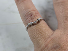 Load image into Gallery viewer, Womens Vintage Estate 14k White Gold Diamond Ring 1.9g E1189