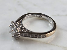 Load image into Gallery viewer, Womens Vintage Estate 14K White Gold Diamond Leo Ring Set 8.8g E1190