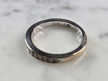 Load image into Gallery viewer, Womens Vintage Estate 14K White Gold Diamond Leo Ring Set 8.8g E1190