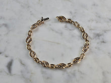 Load image into Gallery viewer, Womens Vintage Estate 10K Gold Diamond Tennis Bracelet 6.7g E1196