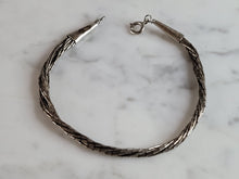 Load image into Gallery viewer, Womens Vintage Estate Twisted Sterling Silver Bracelet 4.2g #E1313